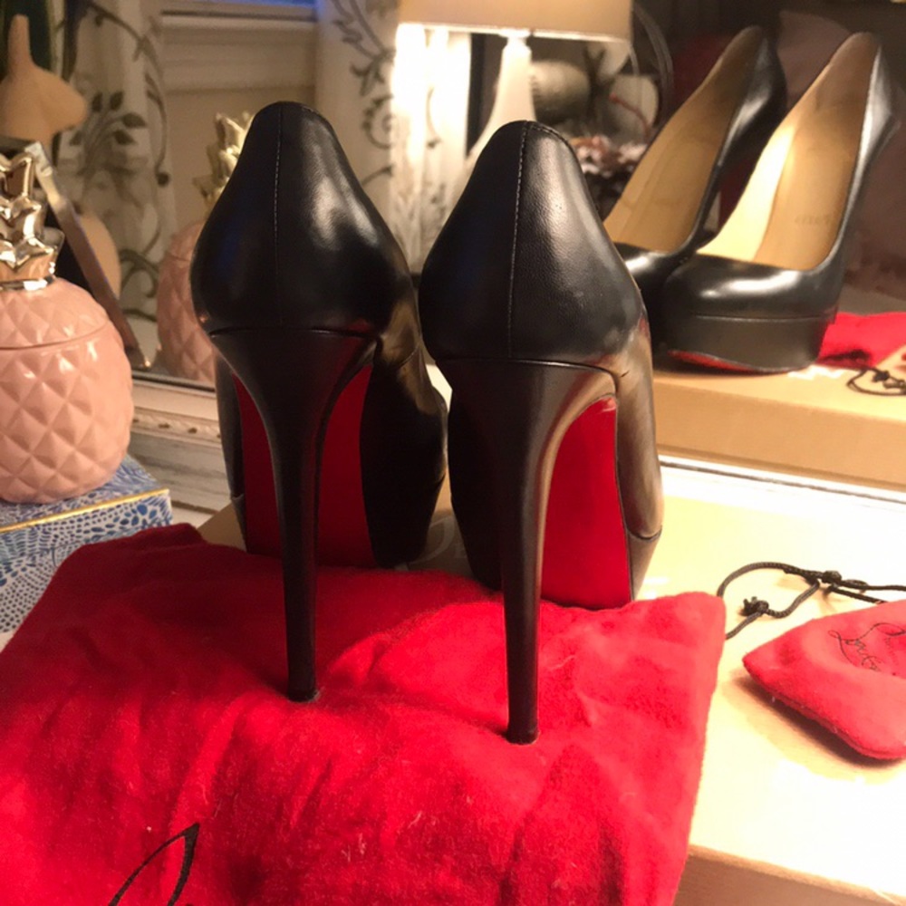 Christian Louboutin Bianca 140 Black 36.5 - Picture 2 of 6